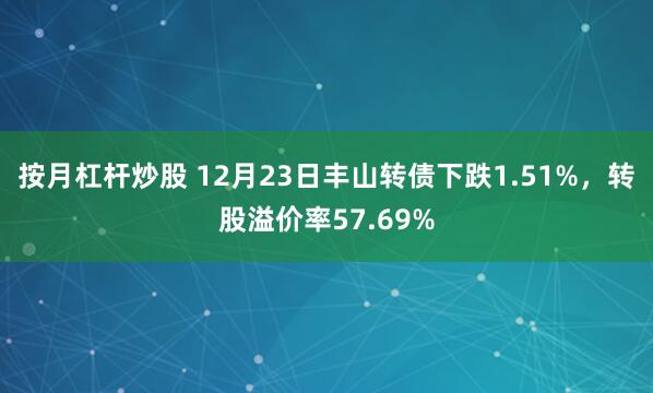 按月杠杆炒股 12月23日丰山转债下跌1.51%，转股溢价率57.69%